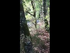 branle karen on black cook le bois wanking in forest