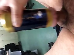 Playtime at work with my fleshlight can
