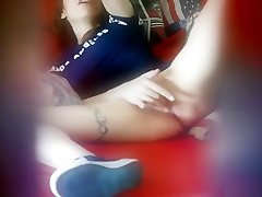 I catch my stepsister masturbating on couch with spy camera -Natali Fiction