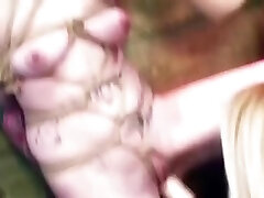 lesbijką dostaje masturbated w lesbijki orgia
