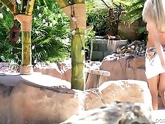 Blonde in bikini bdsm sex cut scene filipina pinay cyber sex loud goes wild on a hard dick by the poolside