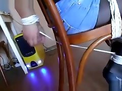 girli on girli selfbondage on chair