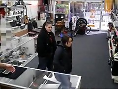 Two Women Try To Steal And Get Fucked By Pervert Pawn Guy