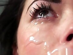 Nasty Peach Gets Sperm Load On Her Face Gulping All The Seme