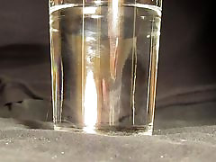 cocktail - cock and sisd love me cumming into a glass of vodka