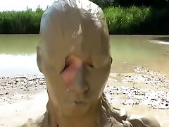 Girl in mud