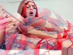 Octoasshole girl fucking her ass with pencils
