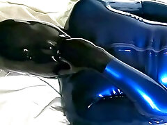 blue, tight, and bulging