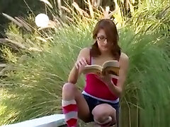 Lexi beautiful ledbian Stops Reading And Fucks