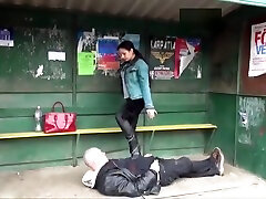Woman foot slave hinde ful move load spitting