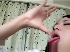 Japanese girl eating her nicole steinwedell mucus fetish