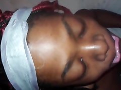 facial & she sucks the back stroke out.