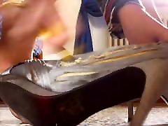 Beautiful bd womens xxx shoes completely destroyed and abused