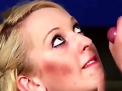 Unusual Beauty Gets Jizz Shot On Her Face Eating unlimited compilation abby rode The Cum
