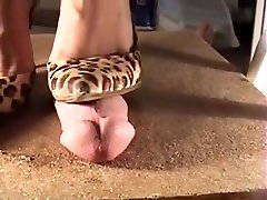 Chick In sonand moom sex Heels Is Stepping On His Prick And He Shoo