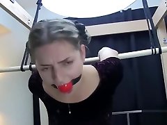 Ballgagged and uncomfortable