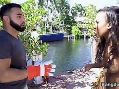 Demi Sutra & amazing cousin Ferrari in Fucking the Construction Worker - BrownBunnies