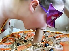 Over a slice of house bound she sensitively examines my foreskin and sucks cock