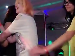 Drunk cheeks in club sucking one-eyed monster while somebody fucking their cum-hole