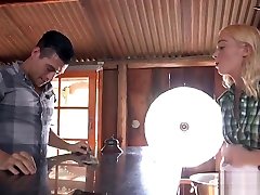 Barmaid dominated by horny cock