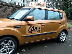 Petite American Chloe Carter Analyzed By Driving Instructor