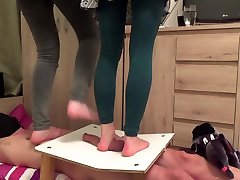 CBT Trample with two cruel ladies - part3 they destroy cockbox