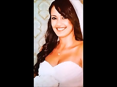 Cum tribute to hot slut bride