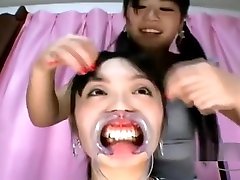 Asian Girl Gag In Mouth Getting Her Teeths Licked Nose Tortured With Hooks