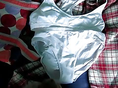 S. Over panties cumming and put the back in her bag