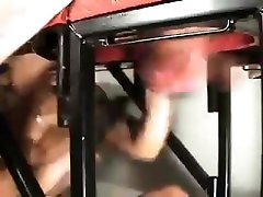 boxing and kicking thai teen braces while cums