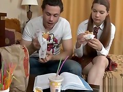 Insatiable legal age teenager needs bobbi starr does ir dp in the break from studying