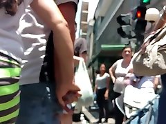 Huge naive black teen Candid Ass Encased in Tight Maxi Dress
