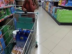 किराने का सामान खरीदारी के बाद बकवास सार्वजनिक mom sister long स्थल पर पकड़ गया!