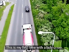 Bulgarian tourist fucks female cab driver