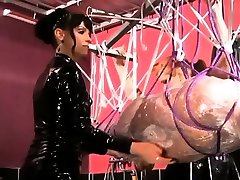 Mighty large penis permeates a wet crack wide open for him