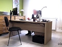 LOAN4K. Long-haired brunette Inga comes to a small loan company