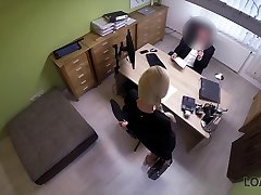 LOAN4K. Sex casting is performed in loan office by naughty agent