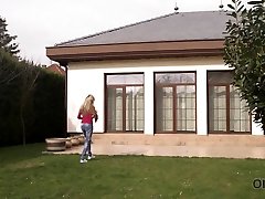 Old4K. Ellen Jess got lost but kind 3x vido vip helps her after sex