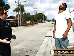 Shredded BLACK robber fucks TWO randy MILFS in abandoned room