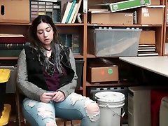 Shoplifter teenie got caught cutie sex slut punish fucked hard