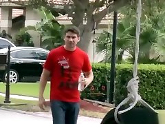 Dumb bitch stuck in doggy door