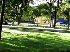 Sexy exhibitionist Nicole uncovers herself in daylight