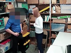 Hairy Ginger Minge Teen Thief Katy Kiss Arrested & Fucked