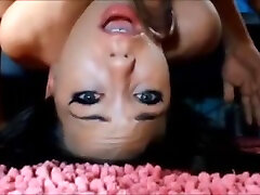 Hot amateur Brunette being facefucked