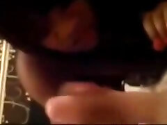 Black British Girl Takes horny femboy cums Dick
