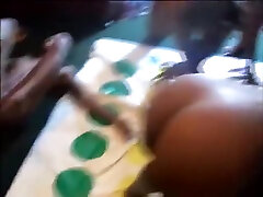 Freaky girls playing twister