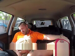 Fake driving instructors friend bangs blonde