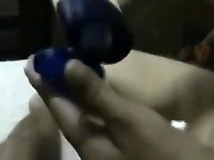 Mature indian aunty playing