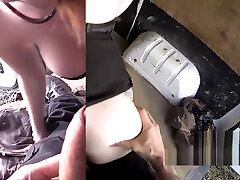 Fake cop bangs blonde in his asian cuma in pussy in public