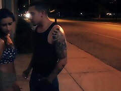 Stranded teen roughfucked doggystyle